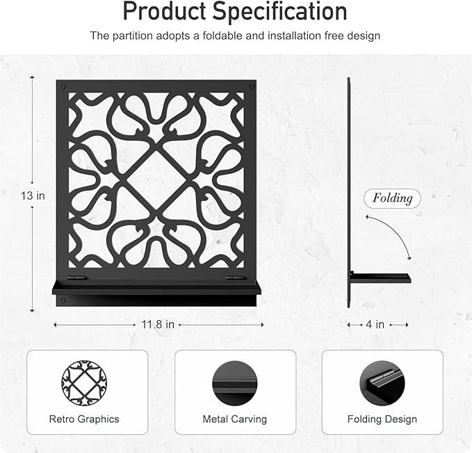 Candle Wall Sconce, Retro Wall Decor, Black Minimalism Wall Art for Living Room Bedroom Bathroom (2 Pack 11.8 x 13 in)