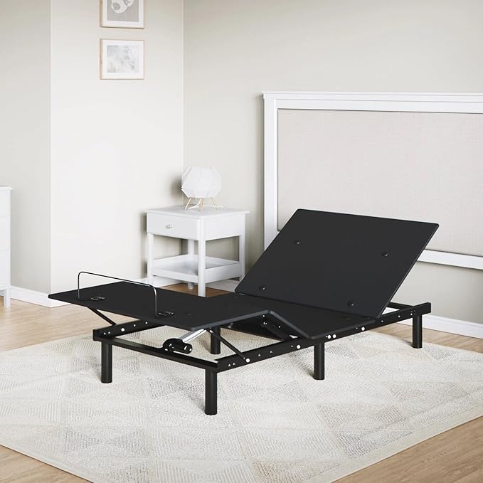 Sven and Son Essential Adjustable Bed Base (Frame Only), Easy Assembly, Head and Foot Lift, Memory Positions, Zero Gravity, Wireless Remote - Twin XL