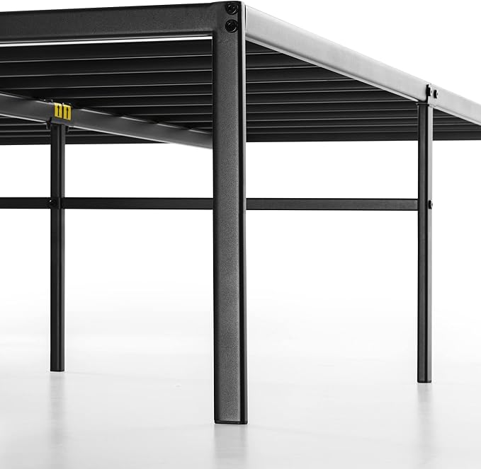 Best Price Mattress King Size Black Metal Bed Frame with 18 Inch Style