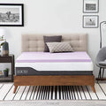 LUCID 2 Inch Lavender Infused Memory Foam Mattress Topper, Full Size – Ventilated Design – Pressure Relieving Bed Topper - Mattress Pad – CertiPur Certified