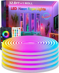 32.8FT RGB Rope Lights,Flexible Led Neon Light Control with App/Remote,Multiple Modes,IP67 Outdoor Waterproof,Music Sync Strip for Bedroom