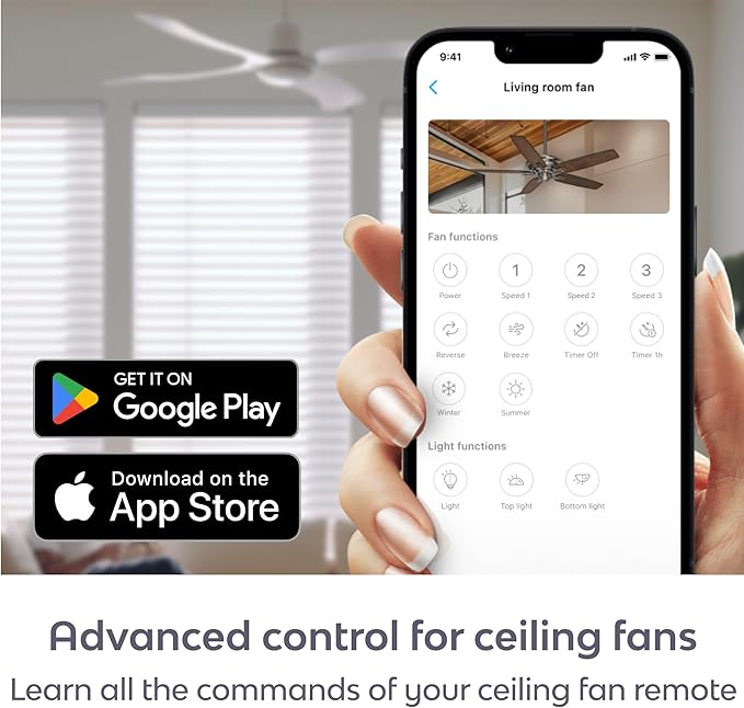 BOND | Add Wifi to Ceiling Fan, Fireplace or Motorized shades | Works with Alexa, Google Home | Remote Control with App | Works with iPhone or Android