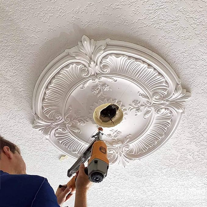 Ekena Millwork Bradford Ceiling Medallion, Clear Yellow