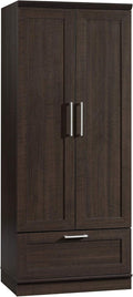 Sauder HomePlus Wardrobe/Pantry cabinets, L: 28.98" x W: 20.95" x H: 71.18", Dakota Oak finish
