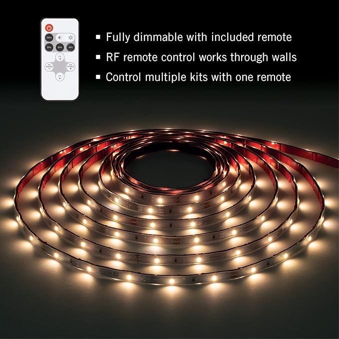 Armacost Lighting RibbonFlex Home 24V White Indoor Outdoor LED Strip Light Kit 421340, 24 ft