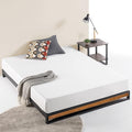 ZINUS GOOD DESIGN Award Winner Suzanne 6 Inch Bamboo and Metal Platforma Bed Frame, No Box Spring Needed, Wood Slat Support, Chestnut Brown, King