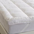 Great Bay Home Twin XL Mattress Topper. Thick, Elastic Corner Mattress Protector and Cover. Ultra-Soft Pillowtop Mattress Pad. Fits Mattresses Up to 18" (Twin XL, White)