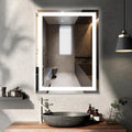 32x24 LED Bathroom Mirror with Lights LED Mirror for Bathroom Smart Vanity Makeup Mirror,Anti-Fog,Stepless Dimmable with Adjustable Color,Touch Switch,Memory Function,Shatterproof Design