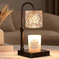 Black Candle Warmer Lamp with Timer -Dimmable Adjustable Height Wax Melt Warmer for Jar Candles,Vintage Home Decor with Elegant Clear Glass,Birthday Gifts for Women, Mom, Friend, Sister
