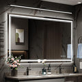 48x32 Inch Led Mirror for Bathroom with Front Light and Backlit, Dimmable Anti Fog Wall Bathroom Mirror with Led Lights, Water Proof, Decor Vanity Mirror