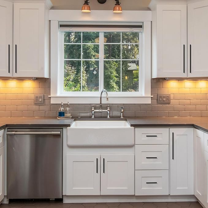 10 Pack Matte Black Cabinet Pulls 3 Inch Cabinets Handles Kitchen Hardware for Cabinets Black Dresser Pulls