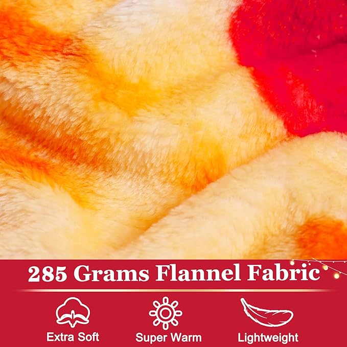 Jorbest Pizza Blanket Birthday Gifts for Women Men Teen Boys Girls, Double Sided Novelty Pizza Throw Blanket Funny Gifts for Adult and Kids, 285 GSM Soft Flannel Fun Food Blanket (Red, 60 inches) ﻿