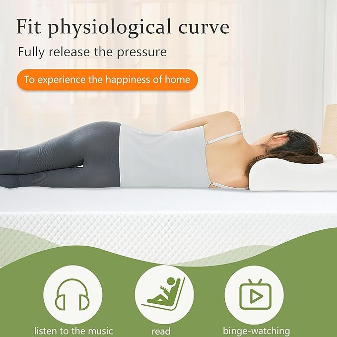 BestMassage | 12 Inch Queen Mattress | Gel Memory Foam | Medium Firm Feel | White | Bed in a Box, CertiPUR-US Certified | Pressure Relief, Cooling Ventilated Foam | Breathable Knit Cover
