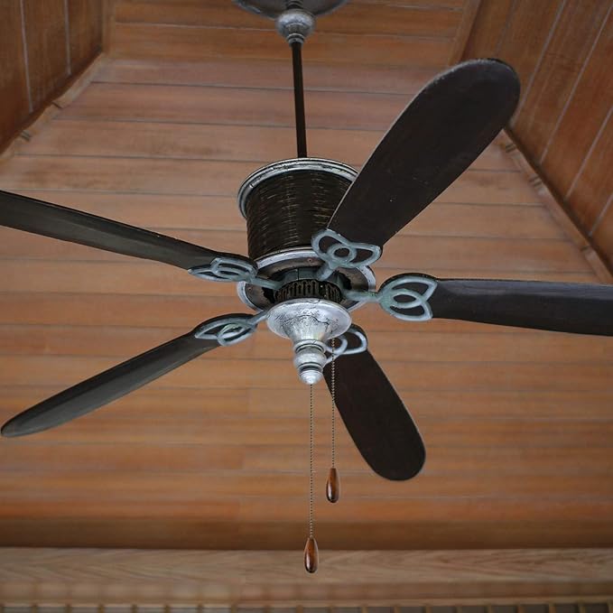 8 Pieces Ceiling Fan Pull Chains Extender Wooden Pendant Pull Chain Extension for Ceiling Light Lamp Fan(Walnut Color)