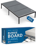 Meliusly Premium 10mm Bunkie Board Twin Size (38x75'') Patent Pending Low Profile Bed Board Design - Breathable, Noise Minimizing, Moisture Resistant Bunkieboards, Low Profile Bed Support