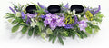 Artificial Wild Flower Candle Holder (Purple)
