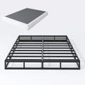 7 Inch Box Spring Full Size Bed Base, 3000 lbs Black Heavy Duty Metal Mattress Foundation with Easy Clean Fabric Cover, No Noise,Easy Assembly
