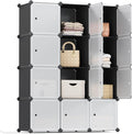 SONGMICS Cube Storage Organizer, 12-Cube Closet Storage Shelves, Modular Bookcase, Black ULPC34HV1