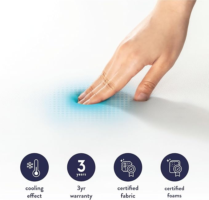 Best Price Mattress 3 Inch Gel Memory Foam Mattress Topper with Cover, CertiPUR-US Certified, Dorm Essentials, Cal King