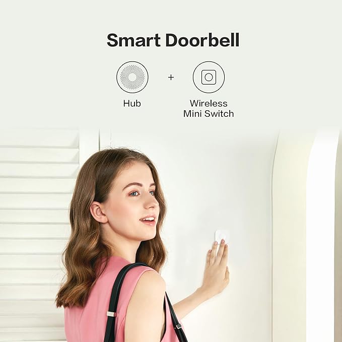 Aqara Zigbee Wireless Mini Switch,Compatible with Apple HomeKit,Google Home,Alexa,Requires Aqara Hub,Versatile 3-Way Control Button for Smart Home Devices,Works with IFTTT