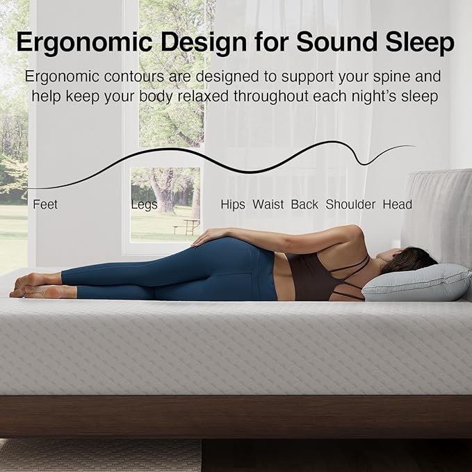 Novilla Full Mattress, 12 Inch Full Size Memory Foam Mattress with Comfort Foam for Pressure Relief & Cool Fresh Sleep,Removable Washable Cover, Medium Firm