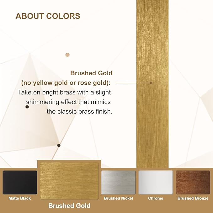 ANDY STAR 36x36 Inch Gold Bathroom Mirror, Brushed Gold Square Mirrors for Wall in Anti-Rust SUS304 Tube Metal Frame, Rounded Mirrors 1’’ Deep Wall Mounted Vertically/Horizontal