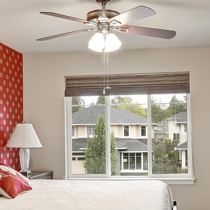 SmoTecQ Ceiling Fan Pull Chain, 24-inch Extra Long Extension Cord - Silver