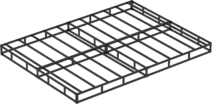 7 Inch Full XL Box Spring, Metal Boxspring Full XL Size with Fabric Cover, Heavy Duty Mattress Foundation, Noise-Free, Easy Assembly