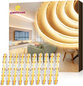 EMITEVER COB LED Strip Lights Warm White, 3000K Tape Light 16.4FT Premium High Density, DC 24V, 300+Lumens/ft,2400LEDs/Spool, Ra 90+, 3W/ft, UL Listed 5 Year Warranty (Power Supply Sold Separately)