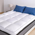 Marine Moon Twin Mattress Topper, Cooling Plush Pillow Top, 400TC, Extra Thick, Hotel Quality, Down Alternative, Fits Mattress Depths Up to 18"