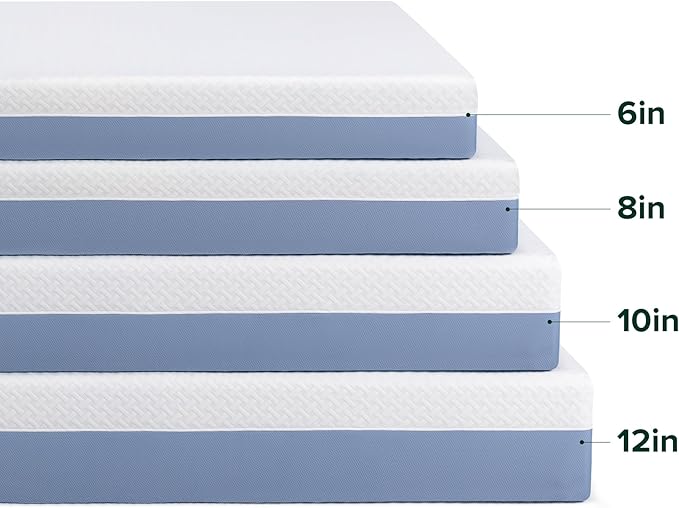ZINUS 12 Inch Twin Cooling Essential Memory Foam Mattress [NewVersion], Fiberglass Free, Medium Feel, Breathable Cooling Layers, Certified Safe Materials