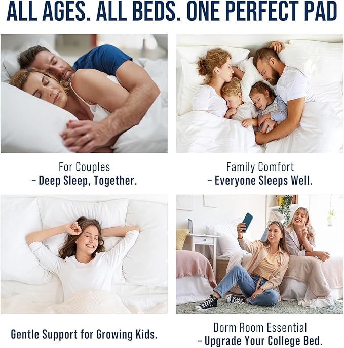 OLANLY Full Quilted Fitted Mattress Pad – Soft Pillow Top Mattress Topper, Down Alternative Fill, Cooling Comfort Breathable Mattress Cover, Machine Washable Deep Pocket Mattress Protector, Beige