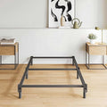 7 Inch Twin Bed Frame, Compatible with Most Brand Box Spring Or Mattress, 6-Leg Support Bed Base, Noise-Free, Easy Assembly, Black