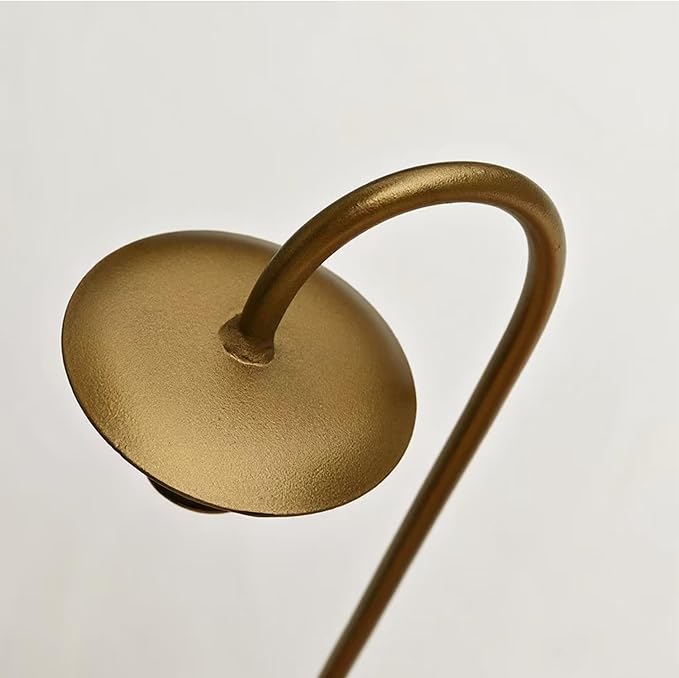 Metal Wall Candle Sconce Holders, Set of 2, Gold, Modern Bow Design, Wall Mount Taper Candle Holders for Living Room, Farmhouse, Wedding Decor