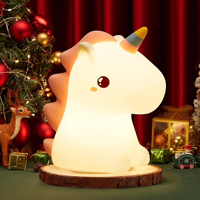 Mubarek Cute Lamps,【16 Colors】 Unicorn Bedroom Decor for Girls,Tap 2 Lightness Baby Night Light,Last 10H Portable Unicorn Lamp,Soft & Safe Nursery Night Light,Gifts for Girls