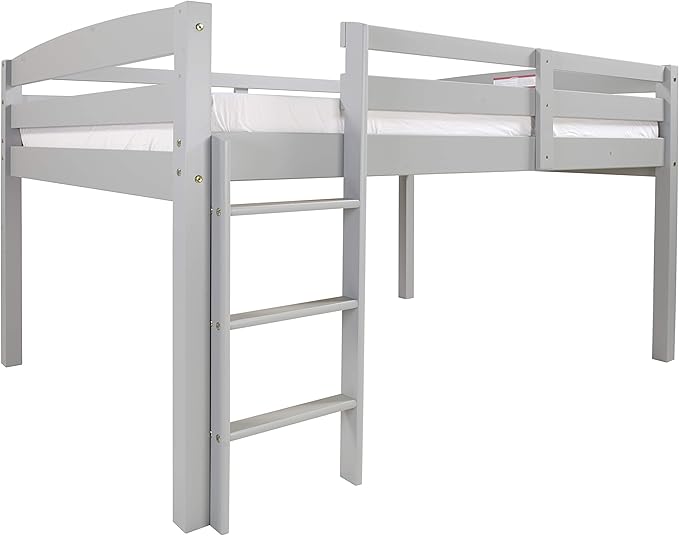 Concord Junior Loft Bed, Twin, Grey