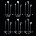 Vincidern 18pcs Clear Taper Candle Holders for Table Centerpieces, Acrylic Candle Holder Set for Wedding, Events, Party, Christmas, Halloween, Clear Decorative Candlestick Holders