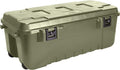 Plano Storage Trunk with Wheels, Green, 108-Quart, Lockable Storage Box, Rolling Airline Approved Sportsman Trunk, Hunting Gear and Ammunition Bin, Heavy-Duty Containers for Camping