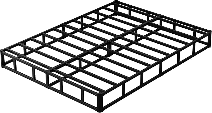 7 Inch Box Spring for Queen Bed Bed Base, Low Profile Metal Queen Box Spring with Fabric Cover, 3000 Lbs Max Weight Capacity Mattress Foundation, Noise-Free, Easy Assembly