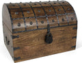 Nautical Cove Handmade Pirate Treasure Chest for Kids Prizes & Classroom with Lock and Skeleton Keys – Lockable Wooden Storage Chest Box, Pirate Decor, Decorative Wooden Box - XXX-Large 21x15.75x15.75
