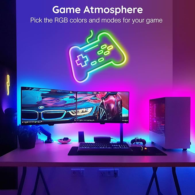 AILBTON 100Ft Neon Rope Lights,Flexible Led Rope Lights Control with App/Remote,Multiple Modes Rope Lights,IP65 Outdoor RGB Led Neons Lights,Music Sync Gaming Led Neon Light Strip for Bedroom Decor