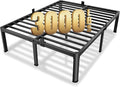 MAF 12 Inch King Metal Platform Bed Frame with Round Corner Legs, Mattress Slide Stopper, 3000 LBS Heavy Duty Steel Slats Support, No Box Spring Needed, Noise Free