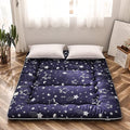 MAXYOYO Navy Star Futon Mattress Japanese Floor Mattress Tatami Floor Mat Foldable Bed Portable Camping Mattress Kids Sleeping Pad Floor Lounger Couch Bed Queen Size