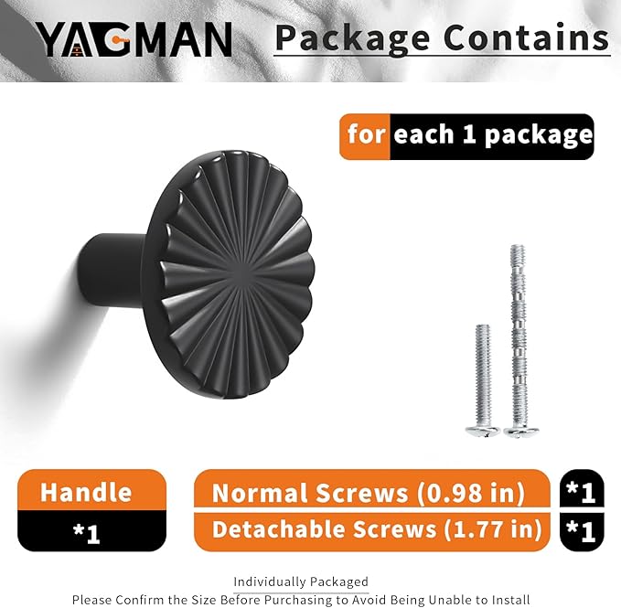 10 Pack Kitchen Cabinet Knobs Round Sunflower Dresser Knob Modern Drawer Hardware Cupboard Handles Furniture Knob for Bathroom Single Hole Knobs for Wardrobe Matte Black TYH-MB-K10