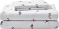 Eddie Bauer - Queen Sheets, Cotton Flannel Bedding Set, Brushed for Extra Softness, Cozy Home Decor (Rookeries, Queen)