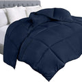 Utopia Bedding Comforter Duvet Insert, Quilted Comforter with Corner Tabs, Box Stitched Down Alternative Comforters Twin Size (Navy)