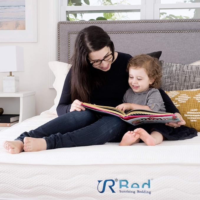 California King Size Foam and Spring Hybrid Mattresses, 10 Inch Medium Firm Mattress in a Box with Individual Pocket Coils, Edge Supportive, CertiPUR-US Certified