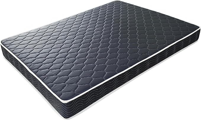 AC Pacific 6-Inch Water-Resistant High-Density Foam Mattress Made in USA with Stylish Diamond-Quilted Breathable Fabric, Distributes Weight Evenly, Full Deluxe, Navy Blue