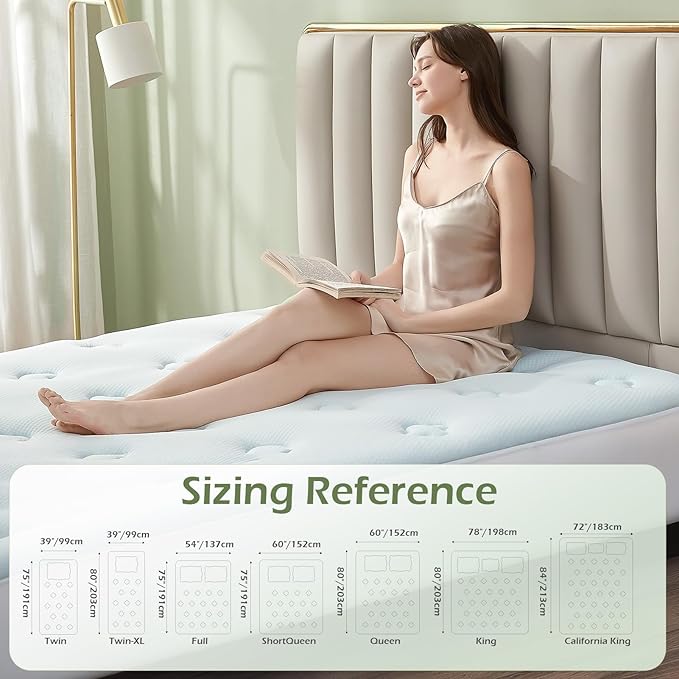 Hansleep King Mattress Topper Viscose Derived from Bamboo, Memory Foam Pillow Top Mattress Topper King with Deep Pocket, Breathable Mattress Pad for Back Pain Relief, 78" x 80", White