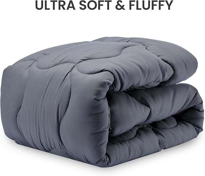 SLEEP ZONE King Size Mattress Topper Cooling Mattress Pad Cover Super Fluffy Down Alternative Bed Mattress Topper 8-21 Inch Deep Pocket, King